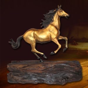 Tượng ngựa để bàn bằng đồng CD41