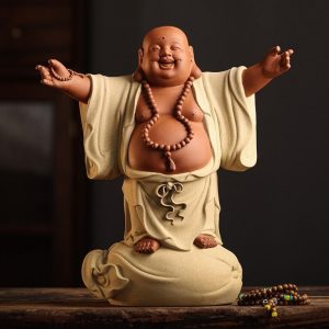 Tượng Phật Di Lặc bằng gốm CD2037