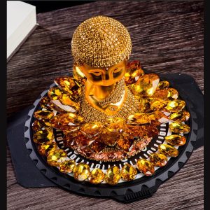 Tượng Phật Như Lai nạm đá để oto CD527