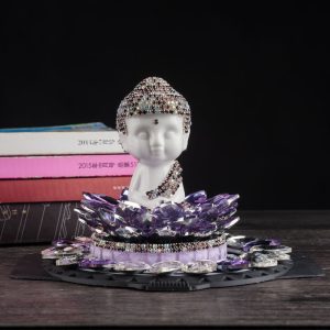 Tượng Phật Như Lai nạm đá để oto CD527