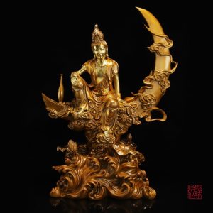 Tượng Quan Âm Bồ Tát trên cung trăng CD851