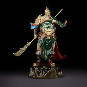 Tượng quan công bằng đồng vật phong thủy trấn trạch và trừ tà CD42