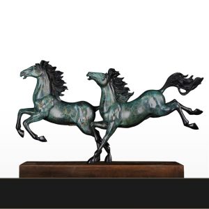 Tượng song mã tài lộc CD279