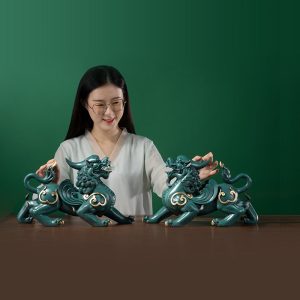 Tượng Tỳ Hưu bằng đồng CD859