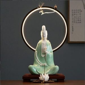 Thác khói trầm hương Phật Tây Phương Tam Thánh CD2032