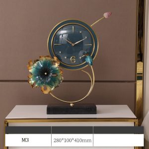 Đồng hồ để bàn hình hoa sen đẹp