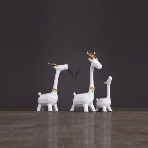 Đồ để bàn bộ gia đình hươu CD1356