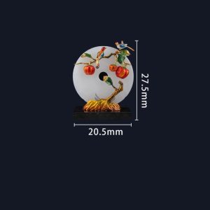 Đồ để bàn cặp chim uyên ương đậu trên cành hồng CD1288