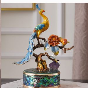 Đồ để bàn chim đậu cành hoa CD1124