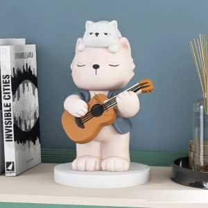 Tượng chú gấu đánh đàn CD1498