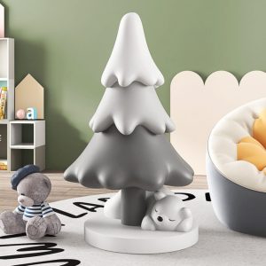 Tượng chú gấu ngủ dưới gốc cây CD1510