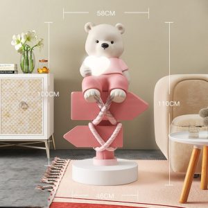 Tượng chú gấu trang trí phòng khách CD1504