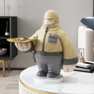 Tượng chú khỉ bưng khay CD1425