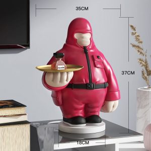 Tượng chú khỉ bưng khay CD1425