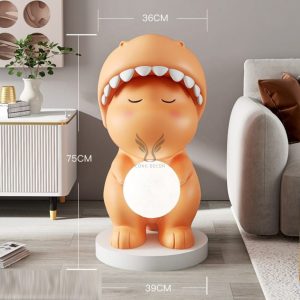 Tượng chú khủng long kết hợp đèn led CD1456