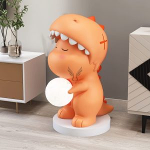 Tượng chú khủng long kết hợp đèn led CD1456