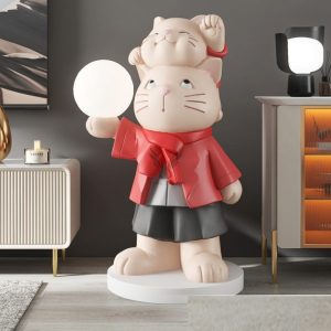 Tượng chú mèo trang trí nội thất CD1509