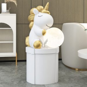 Tượng chú ngưạ trang trí phòng cho bé gái CD1478