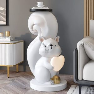 Tượng chú sóc nâu để sàn CD1474