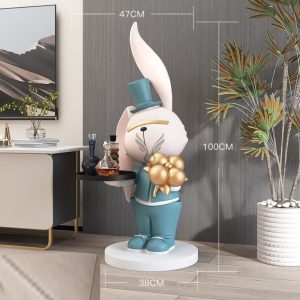 Tượng chú thỏ bồi bàn CD1461