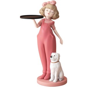 Tượng cô gái bưng khay CD1402