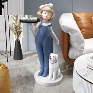 Tượng cô gái bưng khay CD1402