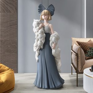 Tượng cô gái để sàn xinh đẹp CD1495