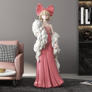 Tượng cô gái để sàn xinh đẹp CD1495