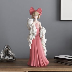 Tượng cô gái để sàn xinh đẹp CD1495