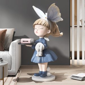 Tượng cô gái decor phòng khách CD1427
