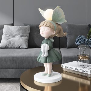 Tượng cô gái decor phòng khách CD1427