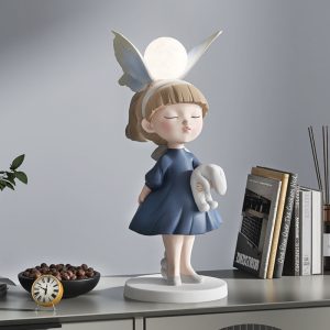 Tượng cô gái decor phòng khách CD1427