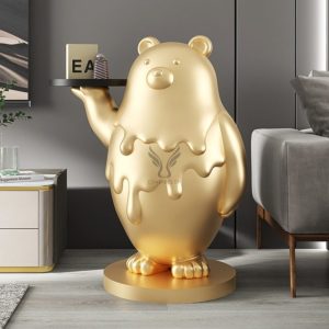 Tượng gấu bắc cực decor CD1511