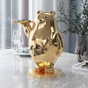 Tượng gấu bắc cực decor CD1511