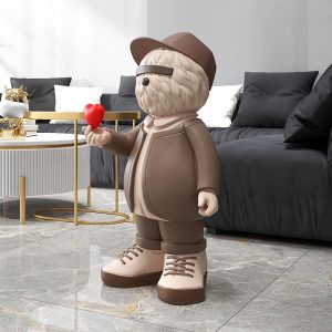 Tượng gấu để sàn phòng khách CD1404