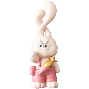Tượng thỏ cầm cà rốt trang trí CD1453