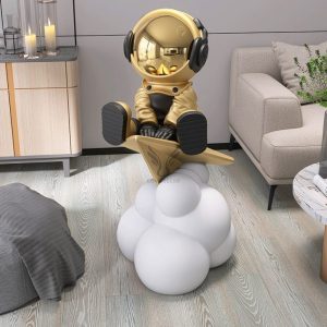 Tượng phi hành gia cưỡi máy bay CD1484