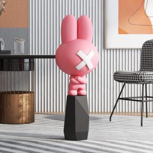 Tượng thỏ mặt chữ X CD1520