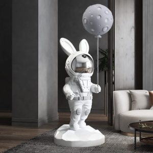 Tượng thỏ phi hành gia CD1529Tượng thỏ phi hành gia CD1529