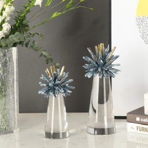 Đồ để bàn hoa cẩm tú cầu đá thạch anh trang trí để bàn CD167