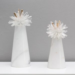 Đồ để bàn hoa cẩm tú cầu đá thạch anh trang trí để bàn CD167