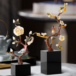 Đồ để bàn cành hoa mẫu đơn để bàn CD193