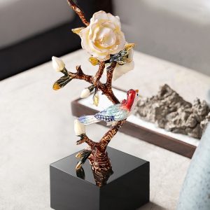 Đồ để bàn cành hoa mẫu đơn để bàn CD193