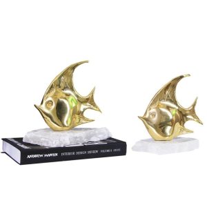 Đồ để bàn cặp cá vàng trang trí nghệ thuật CD72