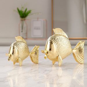 Đồ để bàn cặp cá vàng trang trí kệ rượu, kệ tivi CD370
