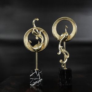 Decor phòng khách cặp công uyên ương CD268