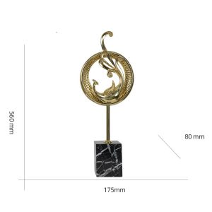 Decor phòng khách cặp công uyên ương CD268