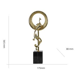 Decor phòng khách cặp công uyên ương CD268