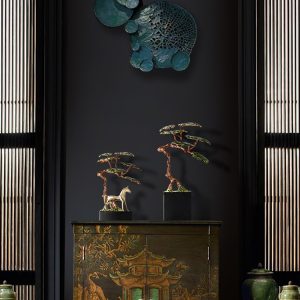 Đồ để bàn cây tùng bằng đồng CD795