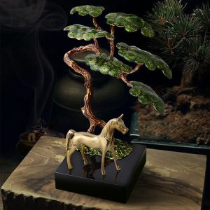 Đồ để bàn cây tùng bằng đồng CD795